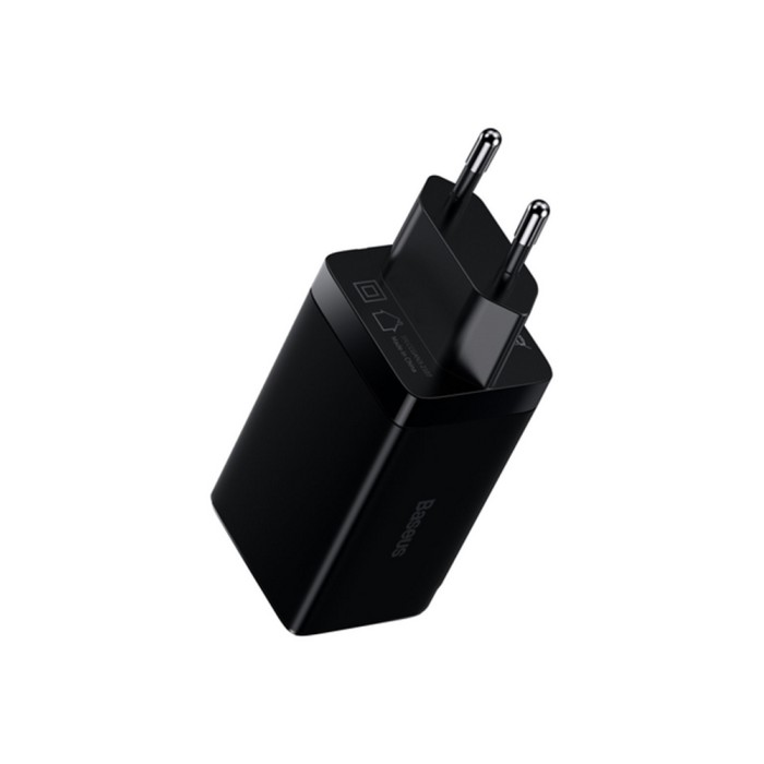 Baseus GaN3 Pro Fast Charger 2C 65W, black, зарядное устройство