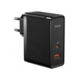 Baseus GaN5 Pro Fast Charger C+U 100W EU, black, зарядное устройство