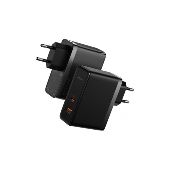 Baseus GaN5 Pro Fast Charger C+U 100W EU, black, зарядное устройство