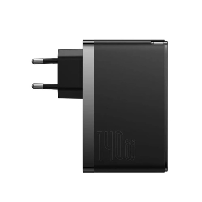 Baseus GaN5 Pro Fast Charger 2C+U 140W EU, black, зарядное устройство