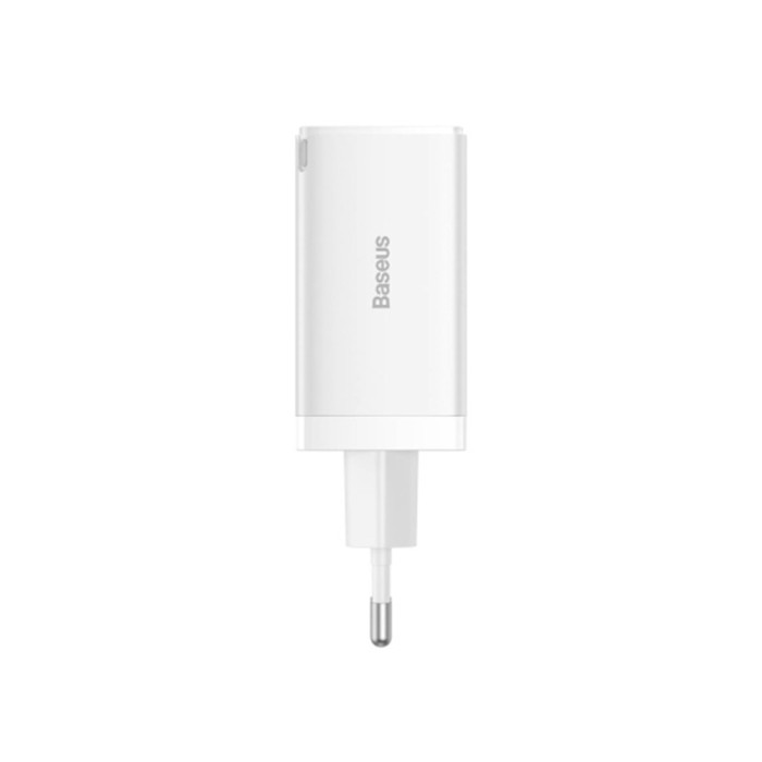 Baseus GaN5 Pro Fast Charger 2C+U 65W EU, white, зарядное устройство