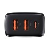 Baseus Compact Quick Charger 2U+C 30W EU black, сетевое зарядное устройство 