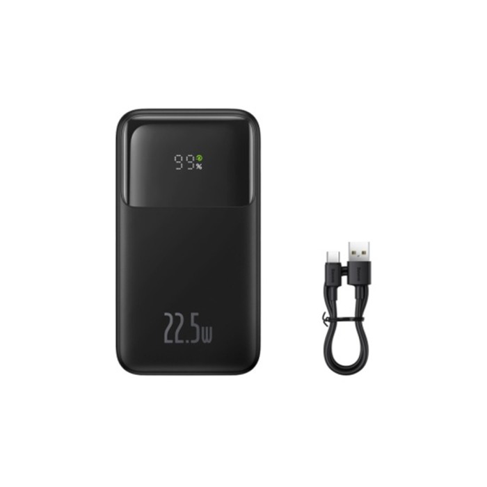 Baseus Comet Series Dual-Cable Power Bank 20000mAh 22.5W, black, внешний аккумулятор