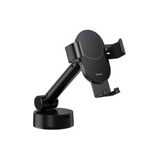 Baseus Simplism Gravity Car Mount Holder with Suction Base, black, автомобильный держатель