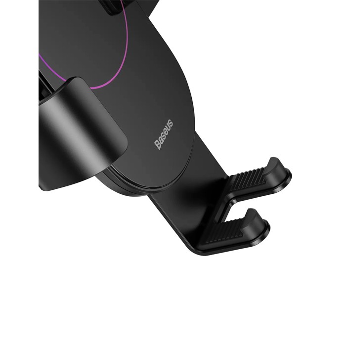 Baseus Simplism Gravity Car Mount Holder with Suction Base, black, автомобильный держатель