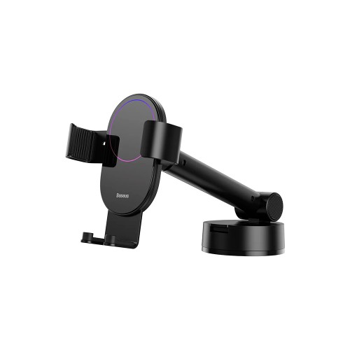 Baseus Simplism Gravity Car Mount Holder with Suction Base, black, автомобильный держатель