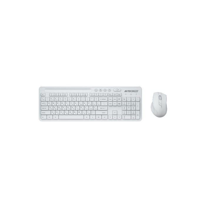 Avtech AVT CW604 White, беспроводная клавиатура и мышь