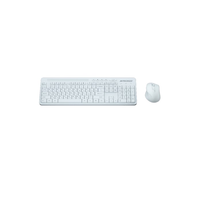 Avtech AVT CW604 White, беспроводная клавиатура и мышь