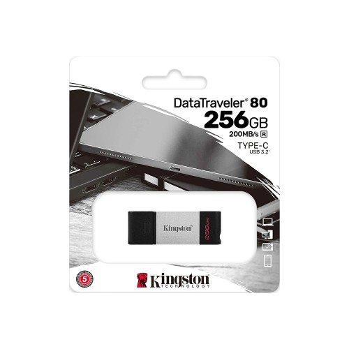USB Flash Kingston DT80 256GB Type-C, флеш-накопитель