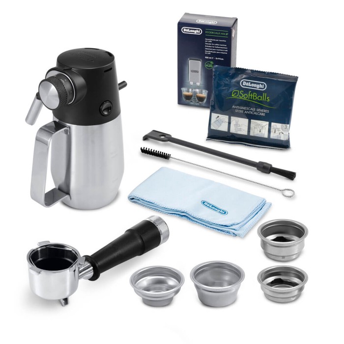 Delonghi EC9865. M серебристый, кофеварка рожковая