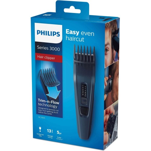 Philips HC3505/15 Series 3000, синий, машинка для стрижки