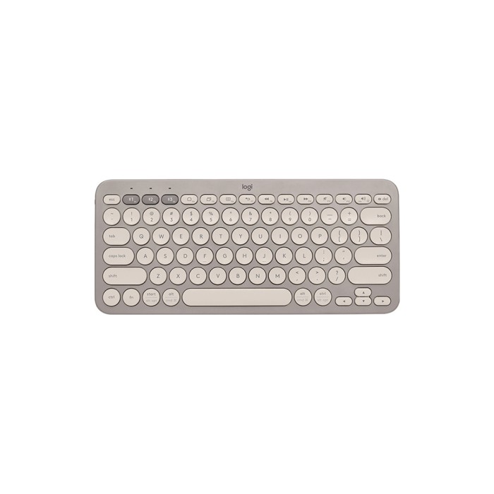 Logitech K380 Multi-Device US Bluetooth Keyboard, Sand, клавиатура беспроводная