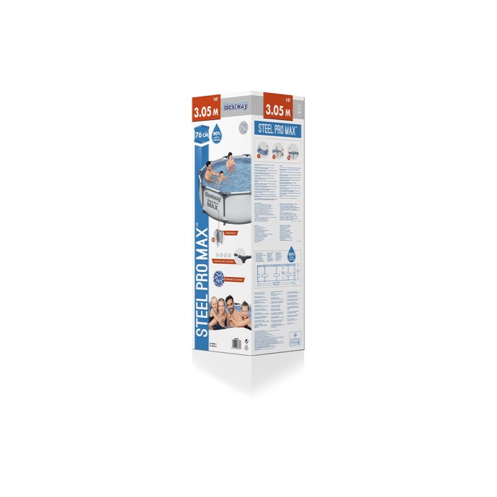 Bestway 56406 Steel Pro Max, каркасный бассейн (305х76см, 4678 л)