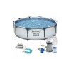 Bestway 56416 Steel Pro Max, каркасный бассейн с фильтр-насосом (366х76см, 6473 л)