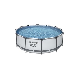 Bestway 56418 Steel Pro Max, каркасный бассейн с фильтр-насосом, лестница (366х100см, 9150 л)