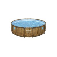 Bestway 56725 Power Steel Swim Vista Set, каркасный бассейн с фильтр-насосом (488х122см, 19480 л)