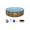 Bestway 56725 Power Steel Swim Vista Set, каркасный бассейн с фильтр-насосом (488х122см, 19480 л)