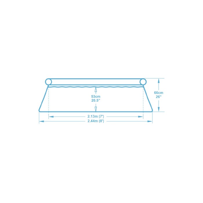 Бассейн, надувной Bestway Fast Set 57265 (244х66см, 2300л)