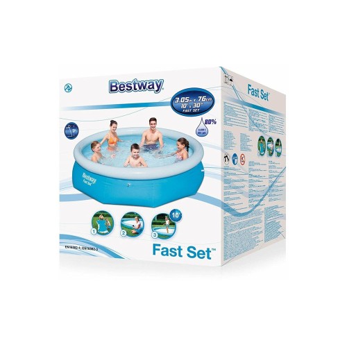 Бассейн, надувной Bestway Fast Set 57266 (305х76см, 3638л)