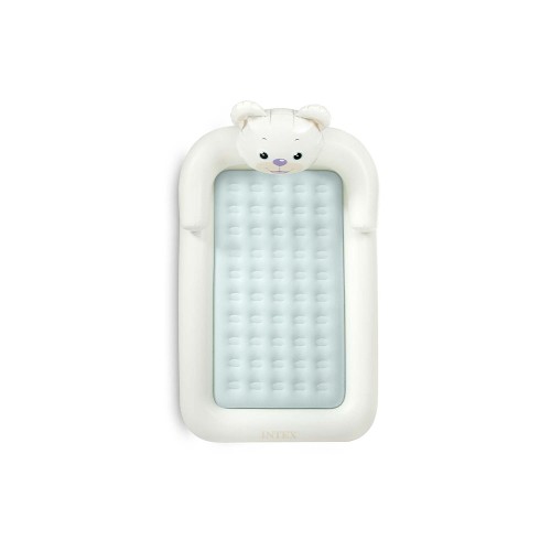 Intex 66814NP (114х178х71 см) детский надувной матрас, "Bear Kidz Travel" с ручным насосом, 3-6 лет