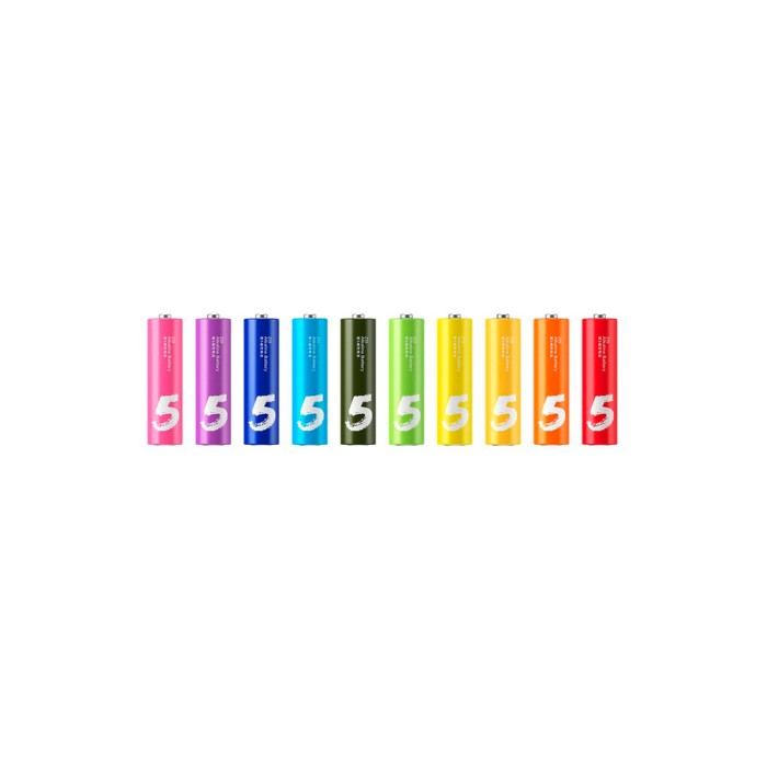 Xiaomi AAA Rainbow Batteries (10 Count), набор батареек