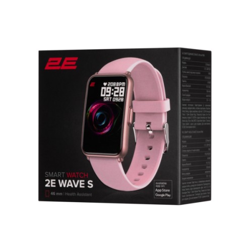 2E Wave S 46 mm Pink, Смарт-часы