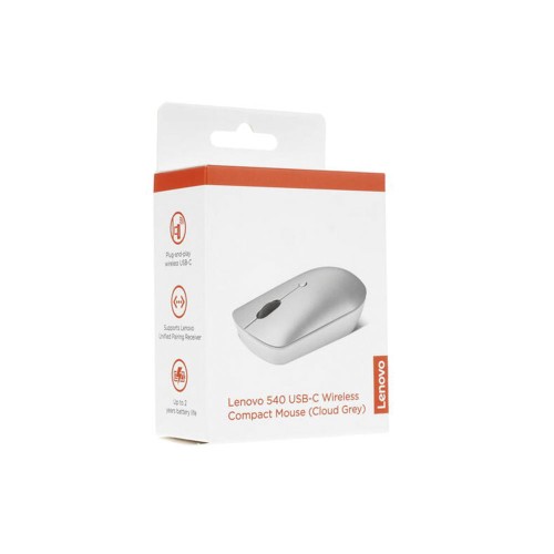 Lenovo 540 USB-C Compact Wireless Mouse (Storm Grey), беспроводная мышь