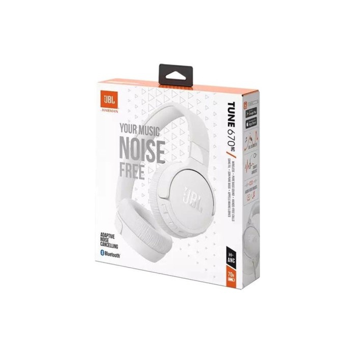 JBL Tune 670 NC (white), беспроводные наушники