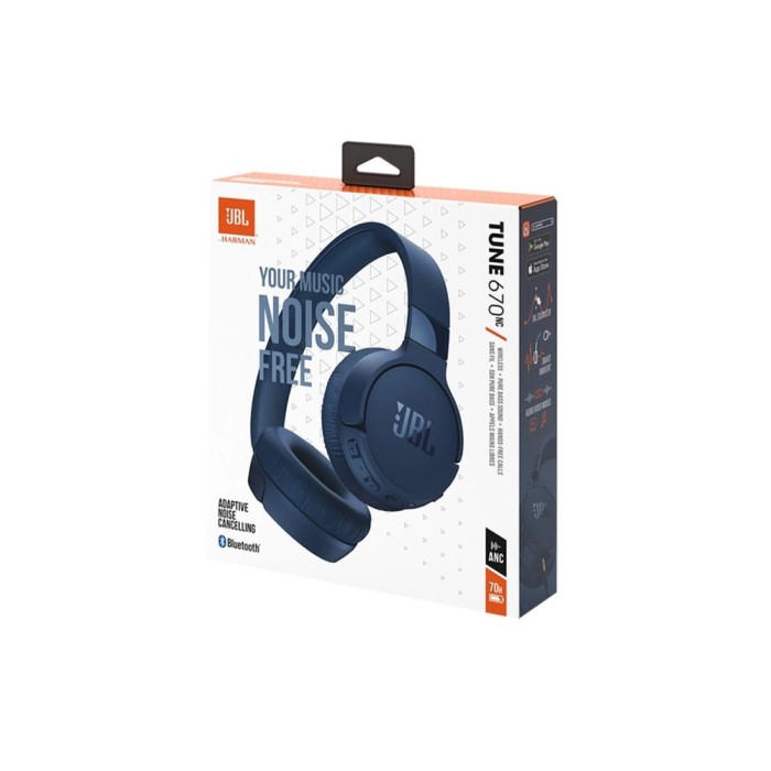 JBL Tune 670 NC (blue), беспроводные наушники