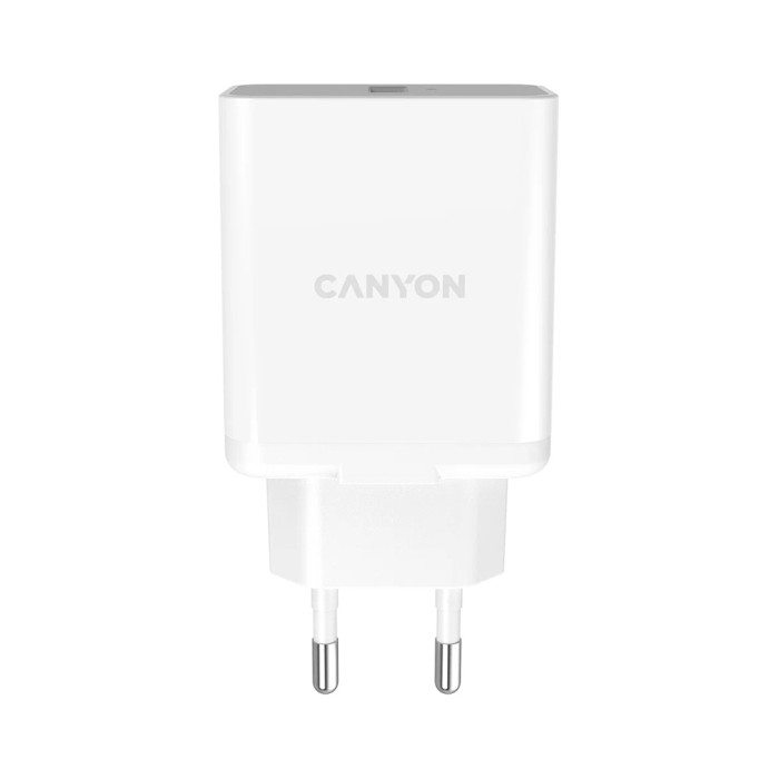 Canyon CNE-CHA36W01 White, сетевое зарядное устройство