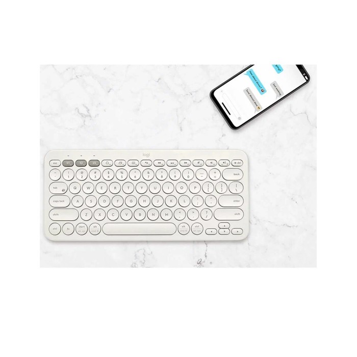 Logitech K380 Dark Offwhite RUS, клавиатура беспроводная