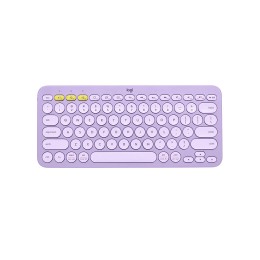 Logitech K380 Multi-Device US Bluetooth Keyboard, Lavender Lemonade, игровая клавиатура