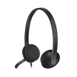 Logitech USB Headset H340 Black, гарнитура