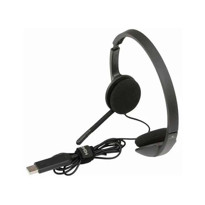 Logitech USB Headset H340 Black, гарнитура