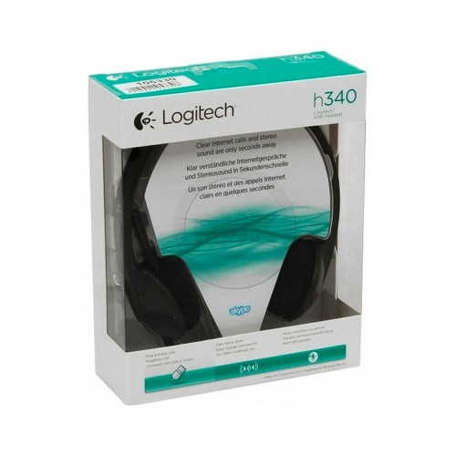 Logitech USB Headset H340 Black, гарнитура