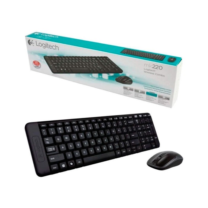 Logitech Wireless Combo MK220 RU, клавиатура + мышь