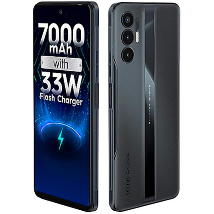 Tecno Pova 3 (6/128 GB) Eco Black, смартфон