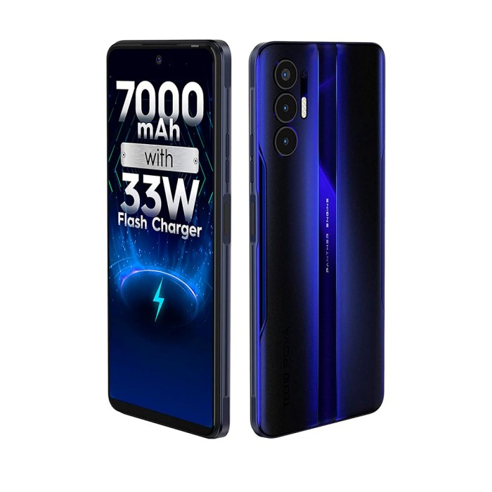 Tecno Pova 3 (6/128 GB) Electric Blue, смартфон