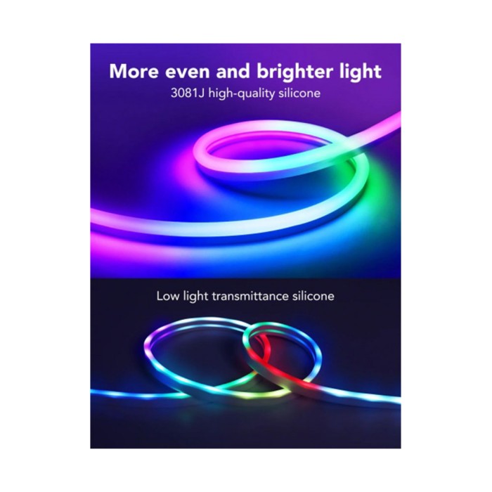 Govee H61A0 Neon LED Strip Light 3м white, лента светодиодная