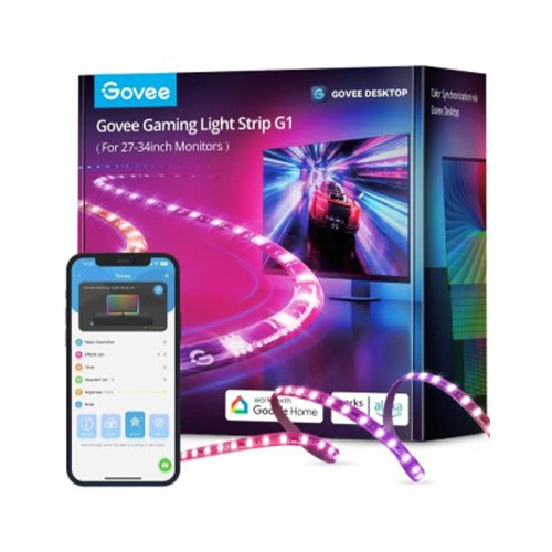 Govee H6609 Gaming Light Strip G1 27-37' RGB black, набор адаптивной подсветки