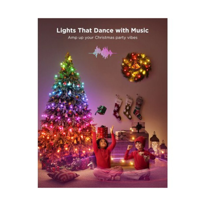 Govee H70C1 Christmas Light RGB IP65 10м, гирлянда