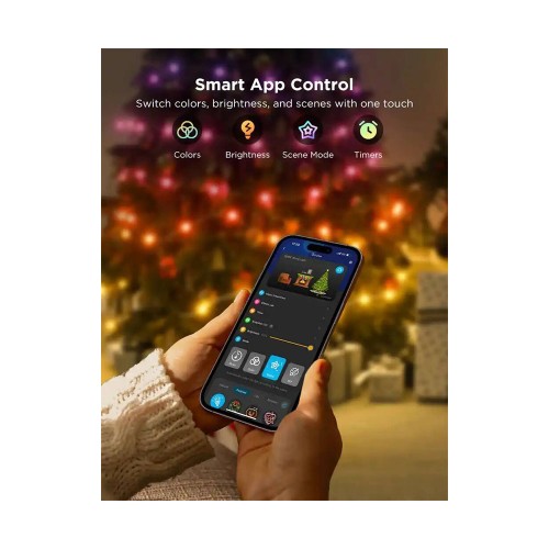 Govee H70C2 Christmas Light RGB IP65 20м, гирлянда