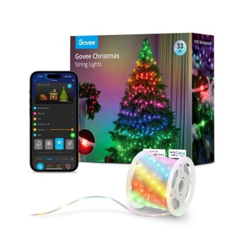 Govee H70C2 Christmas Light RGB IP65 20м, гирлянда