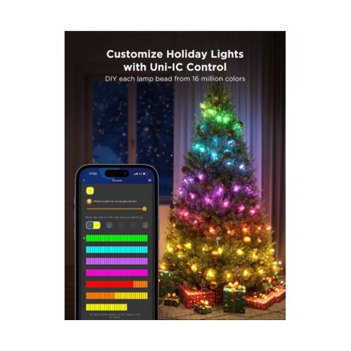 Govee H70C2 Christmas Light RGB IP65 20м, гирлянда