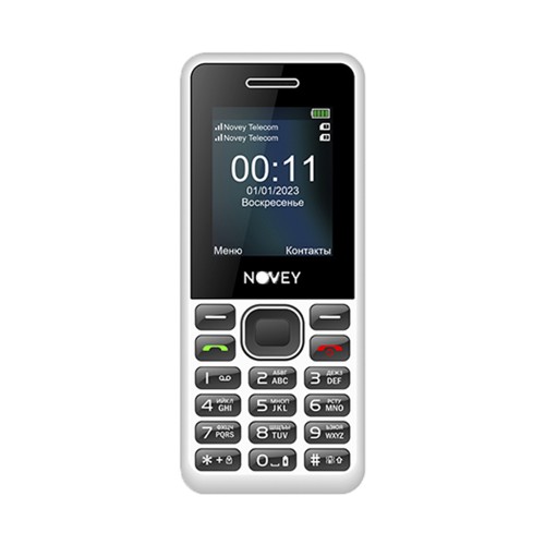 Novey A11 white, кнопочный телефон