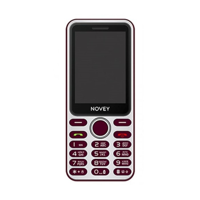 Novey A60 dark red, кнопочный телефон Novey A60 dark red, кнопочный телефон
