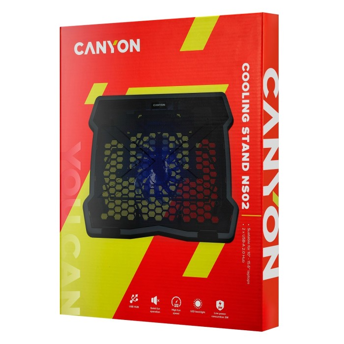 Canyon 15.6" NS-03, охлаждающая подставка для ноутбуков