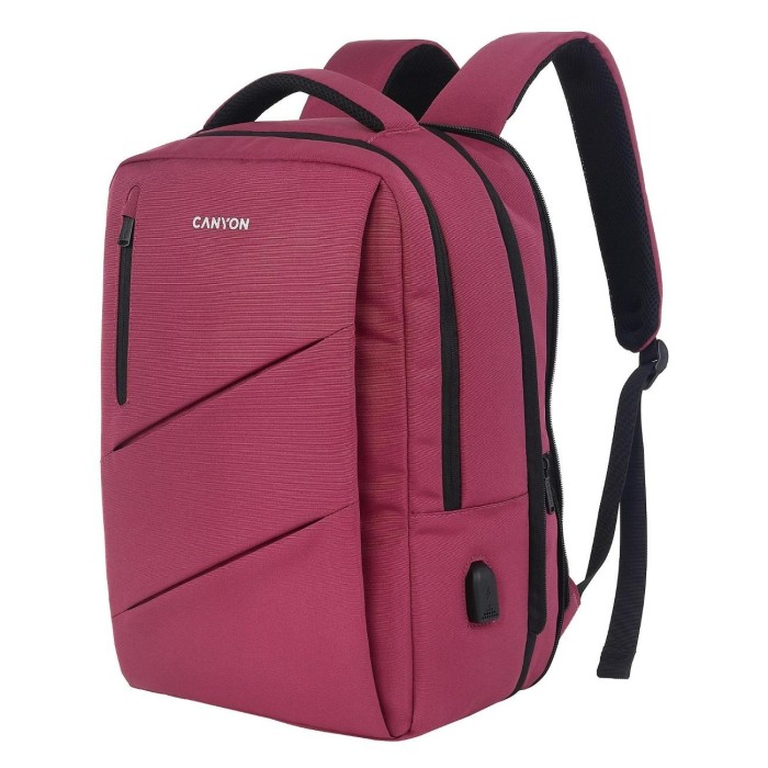 Canyon 15.6" BPE-5 розовый, рюкзак для ноутбука