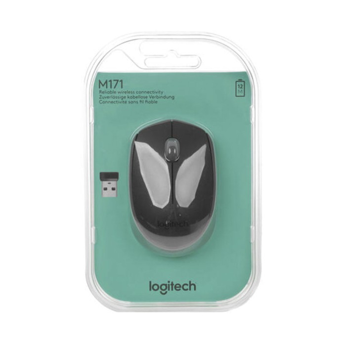 Logitech M171 Wireless Mouse black, беспроводная мышь