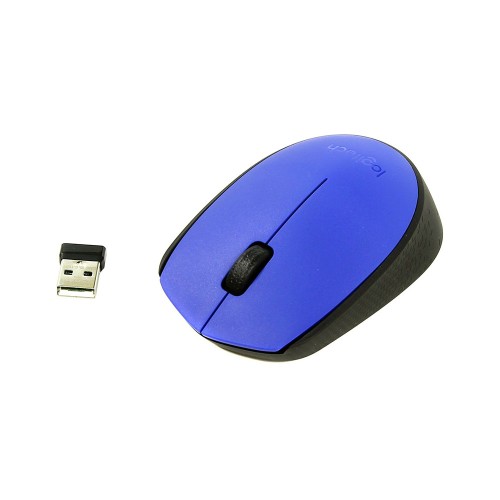 Logitech M171 Wireless Mouse blue, беспроводная мышь